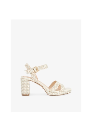 Womens Dune Manifesting Woven Heeled Sandals