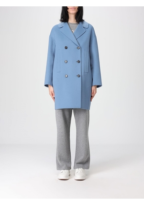 Coat 'S MAX MARA Woman color Gnawed Blue