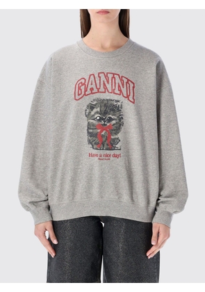 Sweatshirt GANNI Woman color Grey