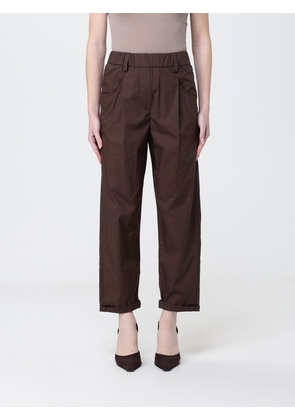 Pants BRUNELLO CUCINELLI Woman color Brown