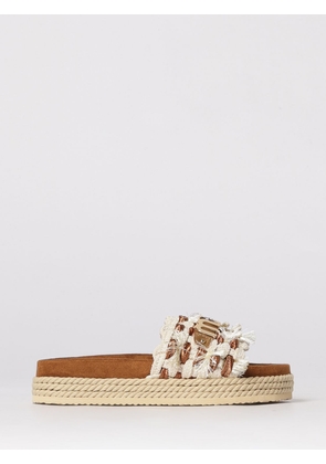 Heeled Sandal MOU Woman color Beige