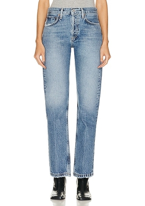 AGOLDE Parker Long Jeans in Invention - Denim-Light. Size 32 (also in ).