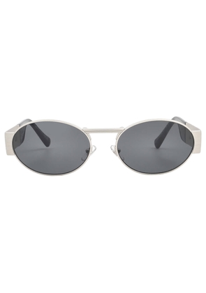 Versace Dark Grey Oval Unisex Sunglasses VE2264 151387 56