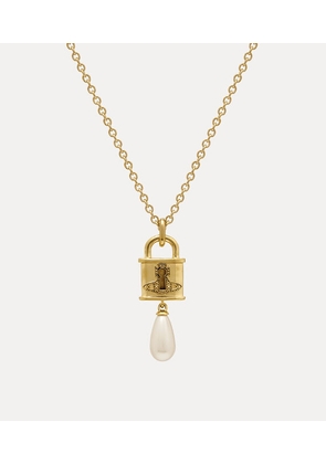 Vivienne Westwood Celestia Small Pendant Necklace Gold Pearls Women