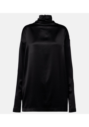 Phoebe Philo Silk-blend satin blouse