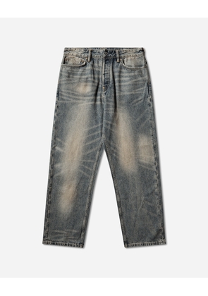 Men s Multi-Pocket Style Washing Jeans Indigo