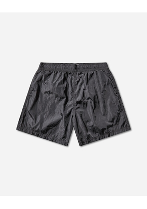 Men s Nylon Metal Swim Shorts Blue Grey