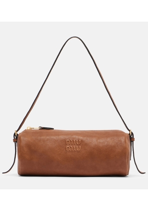 Miu Miu Logo leather shoulder bag