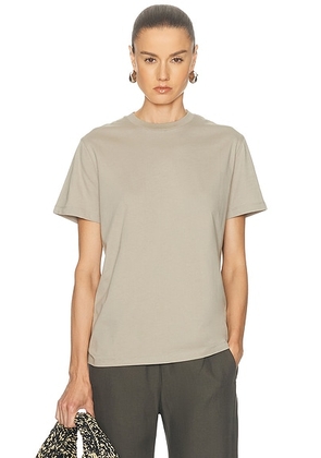 WARDROBE.NYC Classic T-Shirt in Taupe - Sage. Size L (also in M, S, XS).