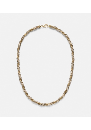 Yvonne Leon Corde Torsade 18kt gold and white gold necklace