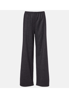 Asceno Austin wool and cashmere wide-leg pants