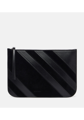 Phoebe Philo Pocket leather and suede pouch