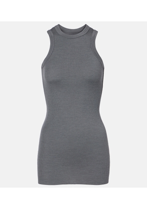 Phoebe Philo Ribbed-knit wool tank top