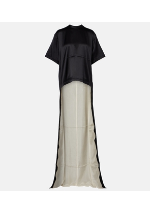 Phoebe Philo Silk-blend satin T-shirt