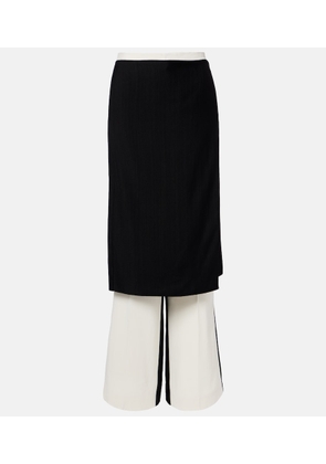 Phoebe Philo Layered wide-leg pants