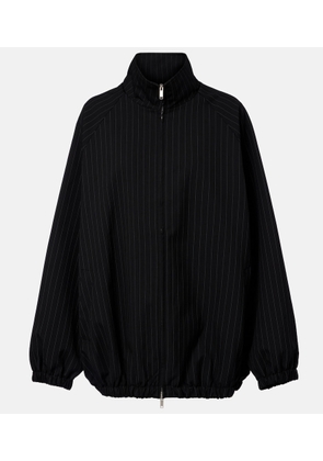 The Frankie Shop Baxter oversized pinstripe blouson jacket