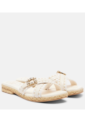 Roger Vivier Espa embellished leather mules