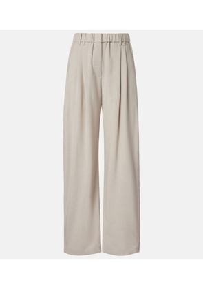 Brunello Cucinelli Monili wool-blend wide-leg pants