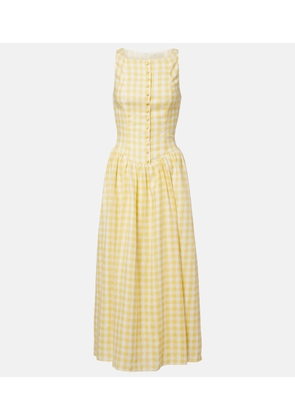 Faithfull Fortia linen midi dress