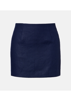 Faithfull Jane linen miniskirt