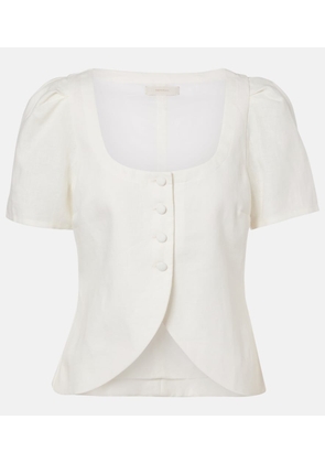 Faithfull Emma linen top