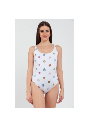 Moschino White Polyester One-Piece Swimsuit - S