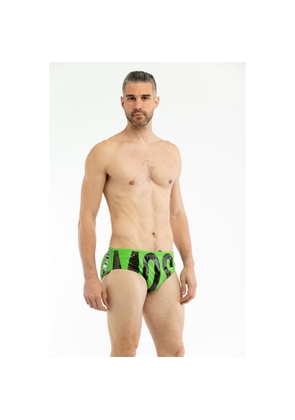 Moschino Bicolor Polyamide Swim Briefs - XL