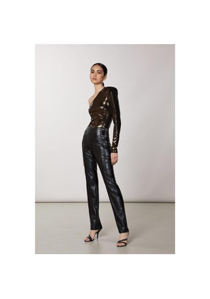 Patrizia Pepe Brown Acetate Blouse - XS