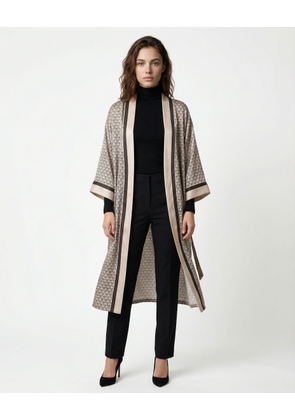 Brunello Cucinelli Bicolor Silk Robe - M