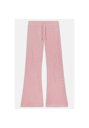 Juicy Couture Pink Polyester Flared Pants - XS