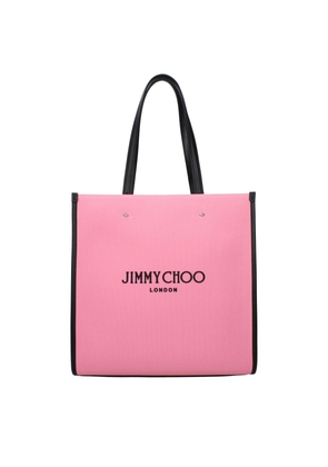 Jimmy Choo Pink Fabric Shoulder Bag
