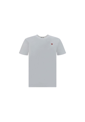 Comme Des Garçons Play White Cotton T-Shirt - L