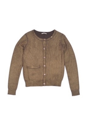 Gas Brown Wool Cardigan - XS