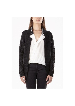 Gas Black Viscose Cardigan - M