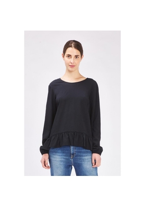 Gas Black Polyester Long Sleeve T-Shirt - S