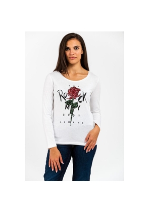 Gas White Cotton Long Sleeve T-Shirt - XXS
