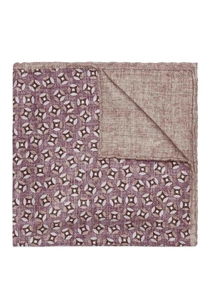 Brunello Cucinelli Multicolor Silk Pocket Square