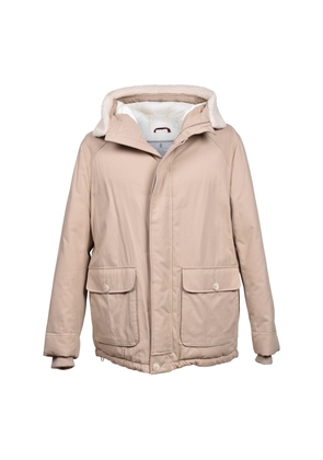 Brunello Cucinelli Beige Cotton Full-Length Jacket - L