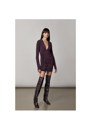Patrizia Pepe Purple Acetate Casual Dress - III