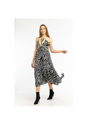 Patrizia Pepe Black Viscose Casual Dress - IT38