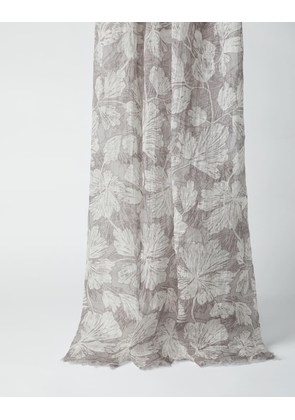 Brunello Cucinelli Bicolor Linen Scarf