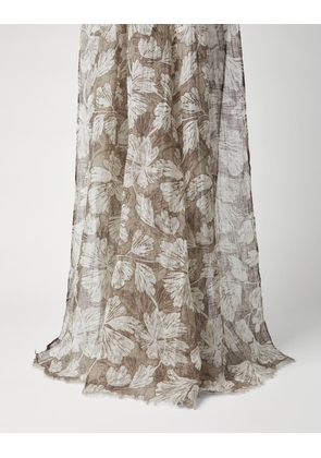 Brunello Cucinelli Green Linen Scarf