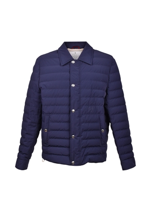 Brunello Cucinelli Blue Polyamide Full-Length Jacket - XL