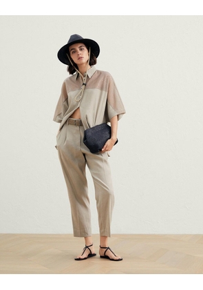 Brunello Cucinelli Beige Linen Shirt - XS