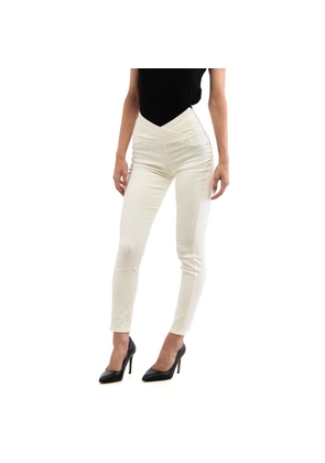 Patrizia Pepe White Cotton Skinny Pants - 26