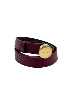 Borbonese Red Genuine Leather Women's Belt - UNI
