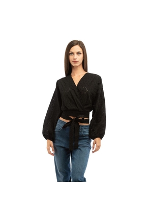 Patrizia Pepe Black Cotton Blouse - IT40