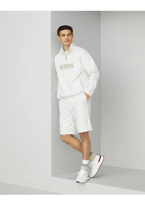 Brunello Cucinelli Silver Cotton Sweatshirt