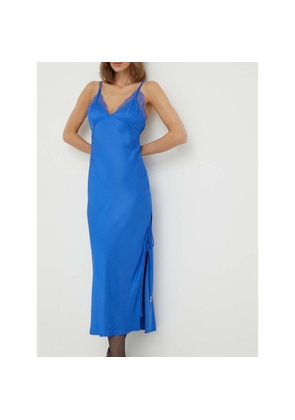 Patrizia Pepe Blue Viscose Casual Dress - IT40