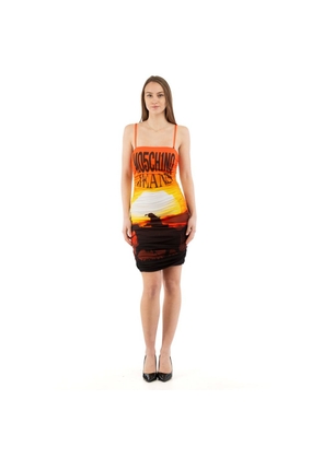 Moschino Multicolor Cotton Casual Dress - IT40